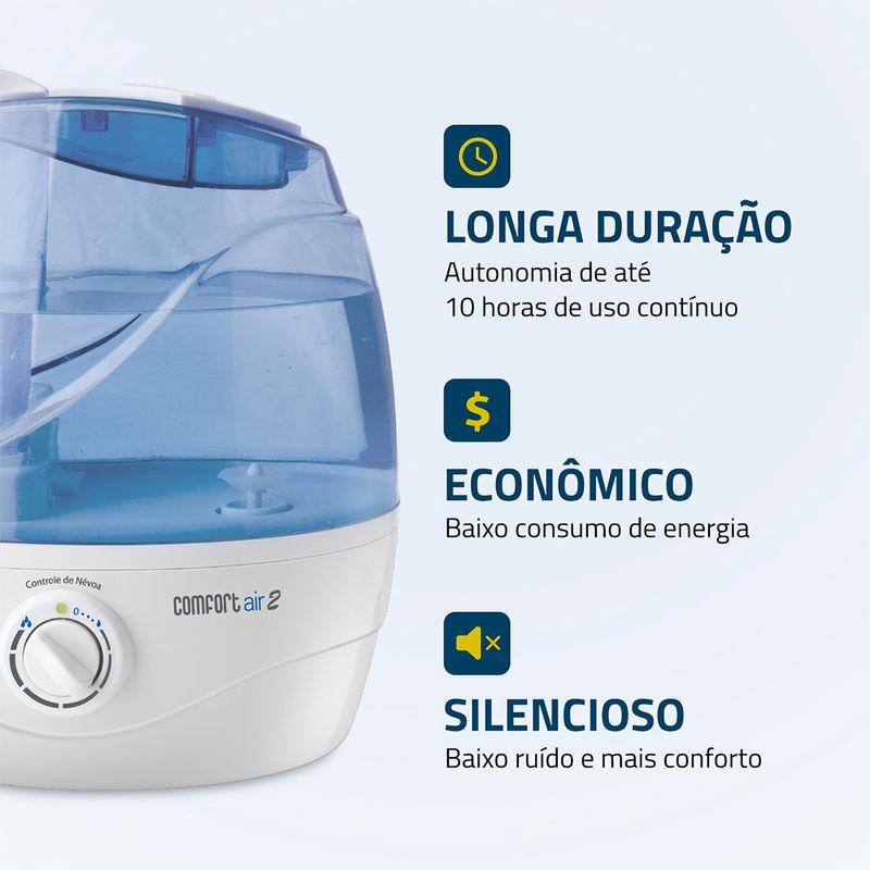 Umidificador de Ar Ultrassônico Mondial Comfort Air 2 NUA-02