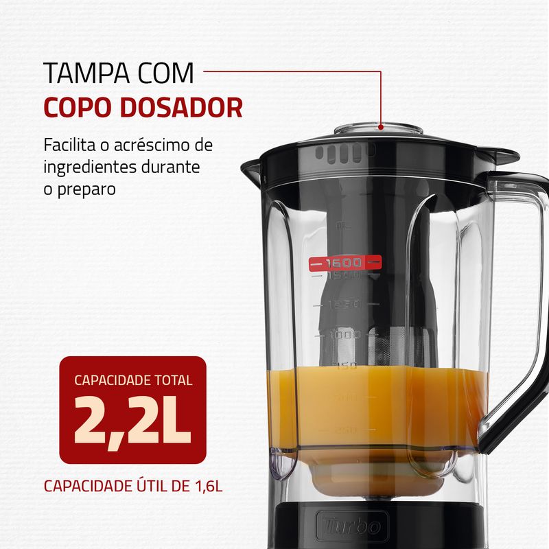 Liquidificador Mondial Turbo Power L-99-FB