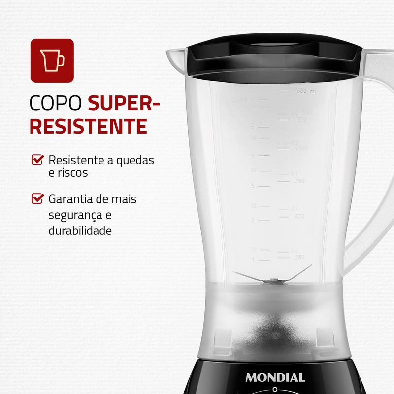 Liquidificador Mondial Easy Power 550W L-550-B