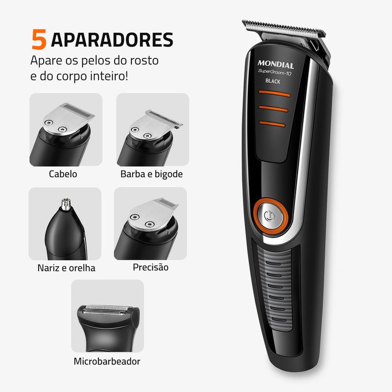 Aparador de Pelos SuperGroom Mondial BG-16