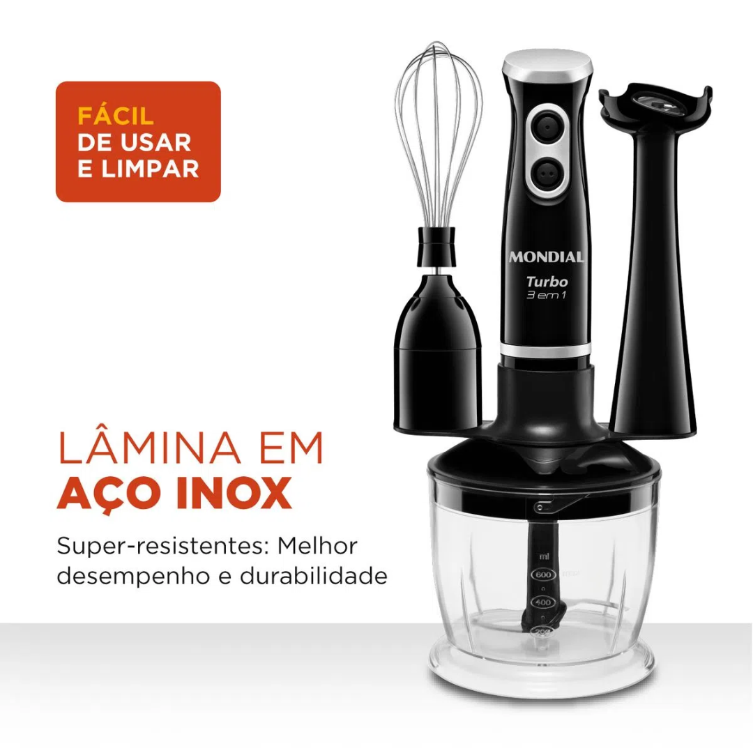 Mixer Turbo 3 em 1 Mondial M-14